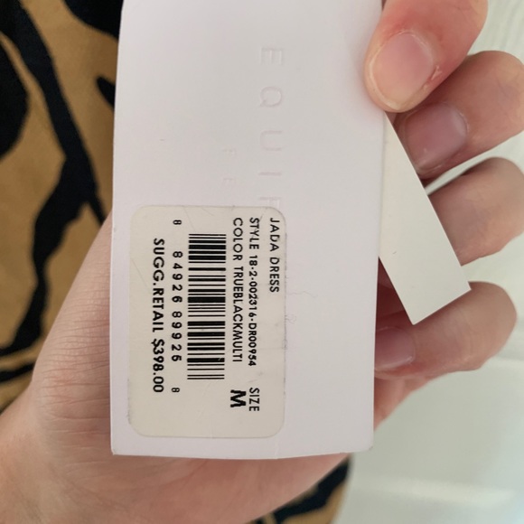 NWT Equipment tiger printed mid length jada dress - Picture 5 of 12